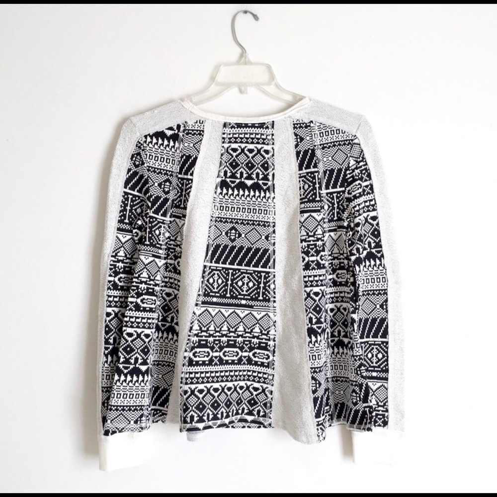 Anthropologie Geometric Swing 3/4 Sleeve Sweater - Picture 3 of 8